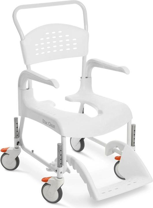 Actual product image Medpunkt Etac Clean wózek toaletowo-prysznicowy szer/wys. siedziska 48X55 cm. kol. śnieżnybiały