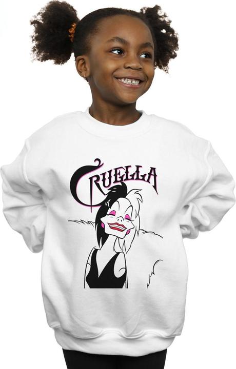 Immagine prodotto Disney Cruella De Vil Evil Smile Felpa Ragazze (152, 158)