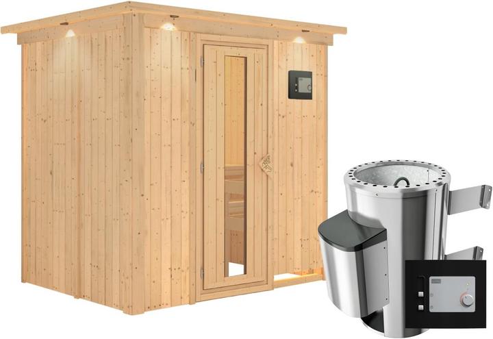 Actual product image Karibu Fanja with roof wreath (Plug & Play 3.6 KW external control)