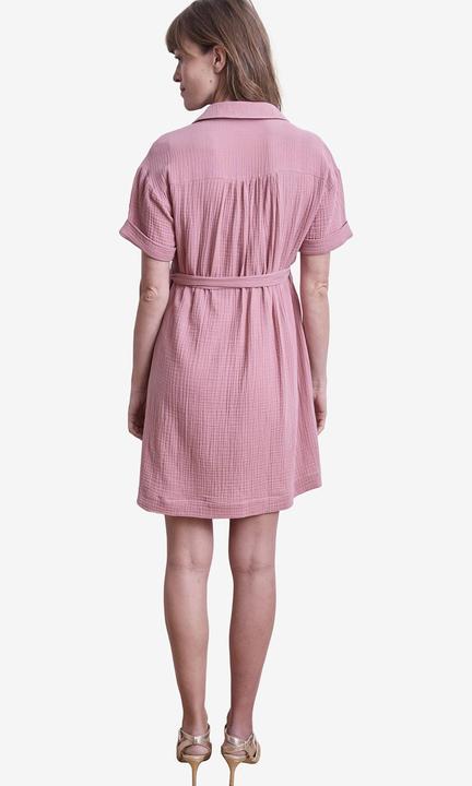 Actual product image Vertbaudet Short muslin blouse dress for pregnancy & nursing (32)
