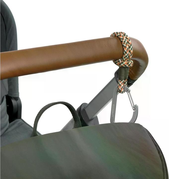 Actual product image Lassig Cord fastening hook set of 2 Olive/Red/Vanilla