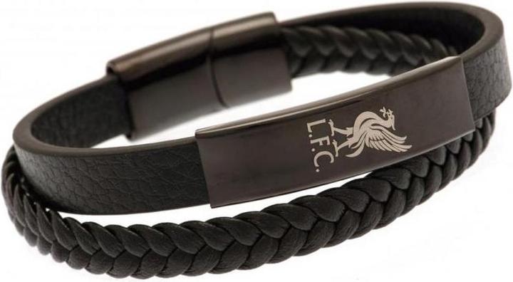 Actual product image Score Draw Leather Crest Bracelet (100% synthetic material)