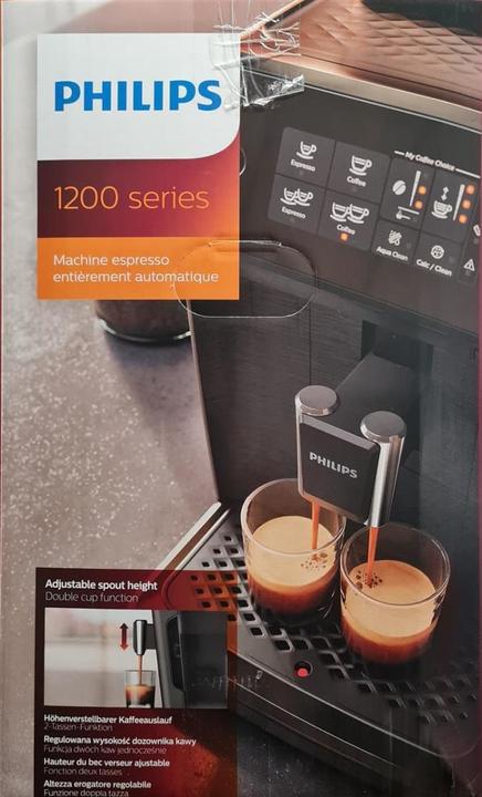 Actual product image Philips Series 1200 EP1200/00 Fully Automatic Coffee Maker Espresso Machine, black