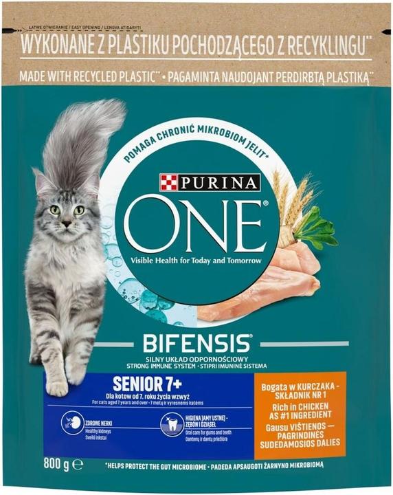 Produktbild Purina One Senior Cat Chicken Whlg 800g N1 Pl (Senior, 1 Stk., 800 g)