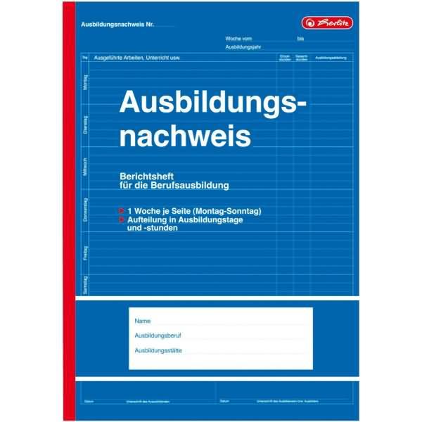 Produktbild Herlitz Formularbuch "Ausbildungsnachweis", DIN A4, 28 Blatt (28 x)