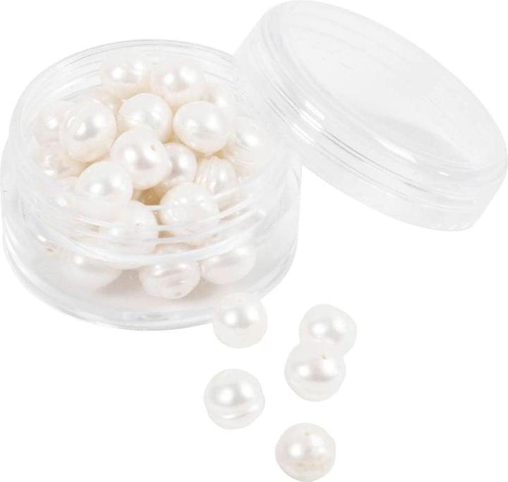 Immagine prodotto Creativ Company Perlen-Set Süsswasserperlen 4 mm, Packungsgrösse: 40