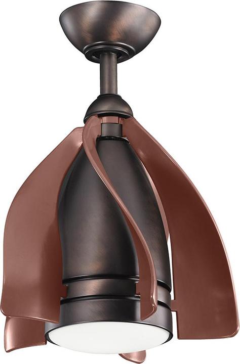 Produktbild Elstead Lighting Terna leiser Deckenventilator mit LED Licht Ø38cm + Fernbedienung Champagner (36 dB)