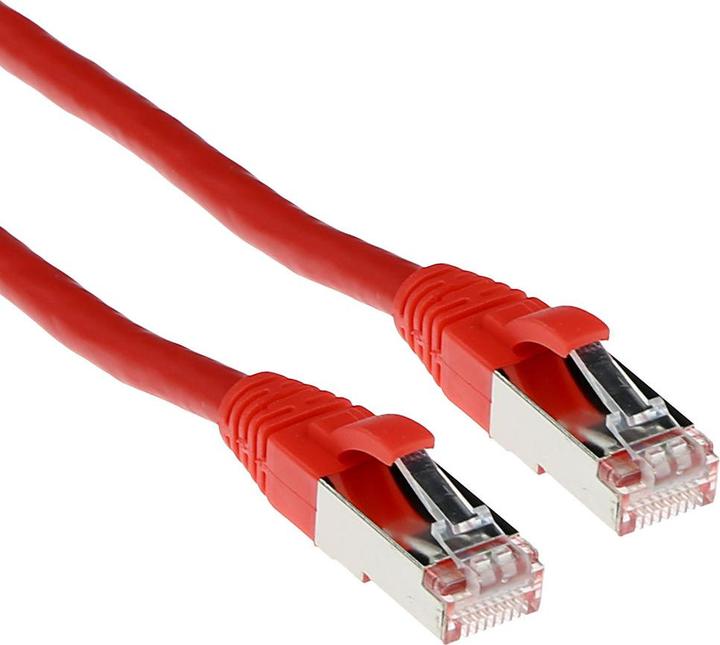 Produktbild Red 1.5 meter SFTP CAT6A patch cable snagless with RJ45 connectors. Cat6a s/ftp snagless rd 1.50m (S/FTP, CAT6a, 1.50 m)