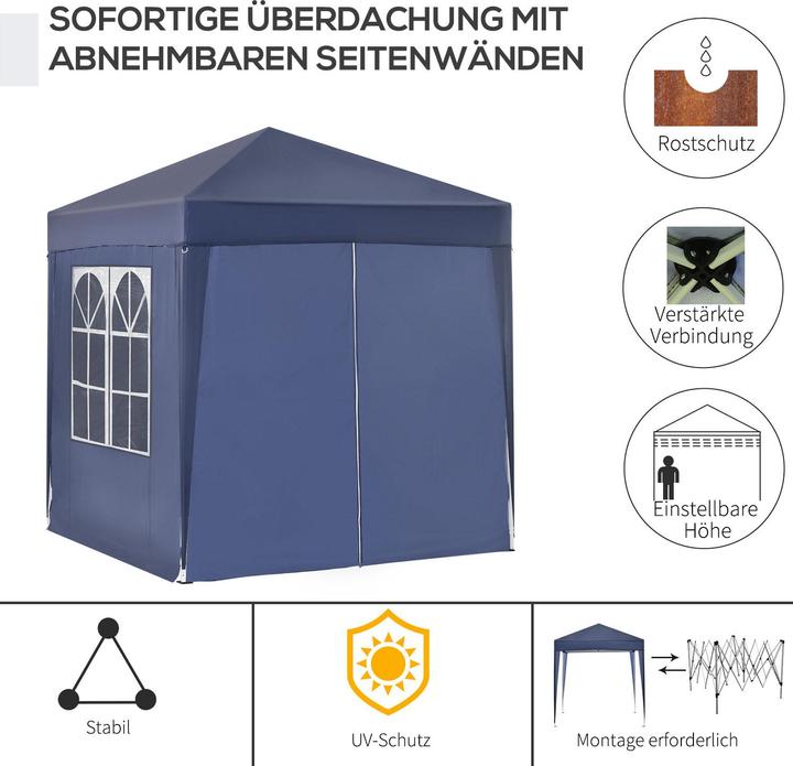 Immagine prodotto Outsunny Padiglione pieghevole (200 cm, 200 cm)