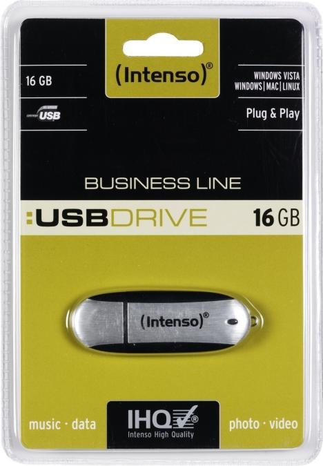 Actual product image Intenso USB-Drive 2.0 16GB Business Line (16 GB, USB-A, USB 2.0)