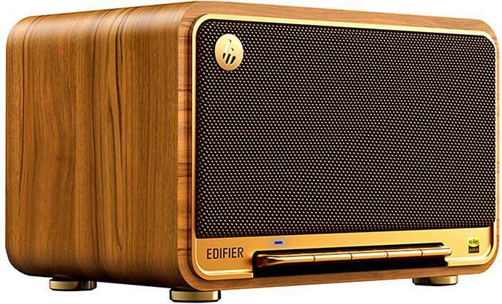 Actual product image Edifier D32 Multiroom-capable WiFi speaker Bluetooth wood retail