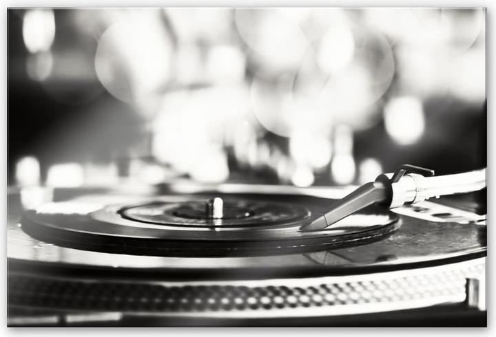 Image du produit Trenddeko Vinyl Record on Turntables (120 x 75 cm)