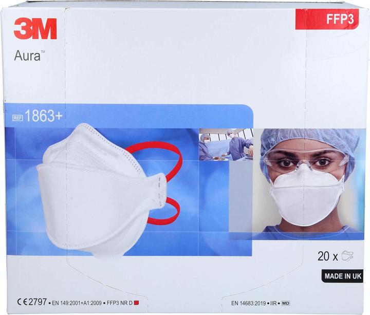 Image du produit 3M Masque de protection respiratoire (FFP3, 20 x)