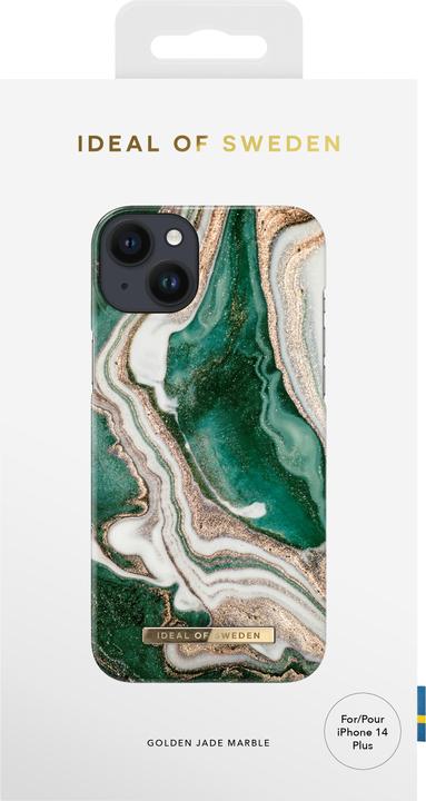 Produktbild iDeal Of Sweden Designer-Cover Golden Jade Marble (Apple iPhone 14 Plus)