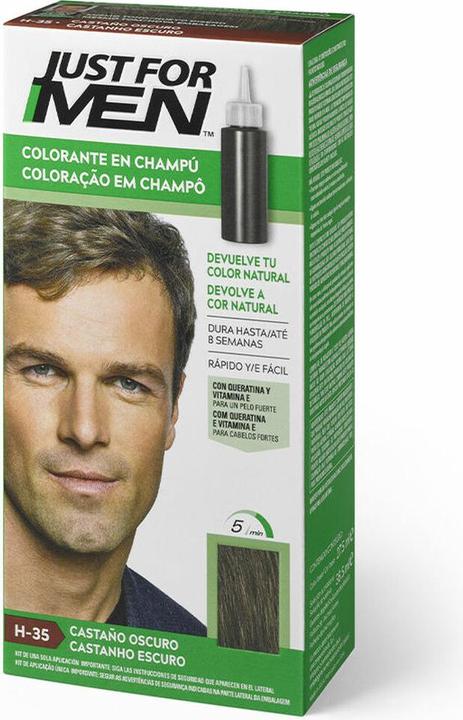 Just For Men Dunkelbraun Färbeshampoo (30 ml, Flüssiges Shampoo)