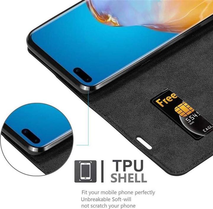 Actual product image Cadorabo Book Invisible Magnet Cover (Huawei P40 Pro+)