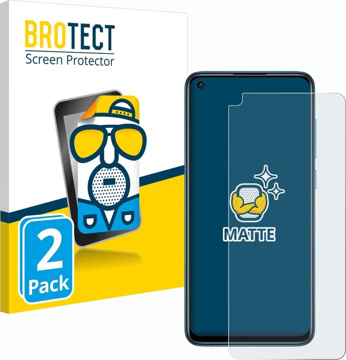 Productafbeelding BROTECT Antireflecterende schermbeschermer mat (2 Stuk, Xiaomi Redmi Note 9)