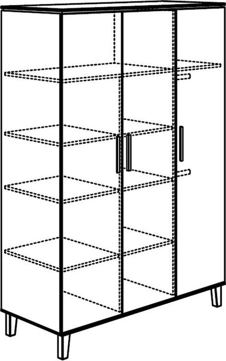 Produktbild Intirilife Faltschrank (108 x 54 x 170 cm)