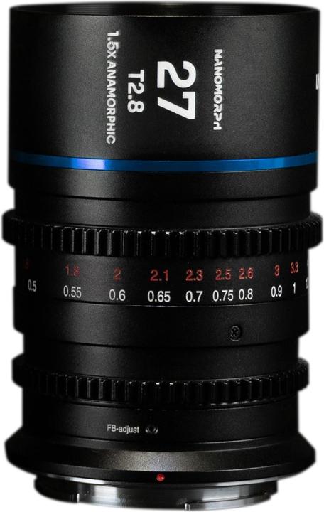 Produktbild Venus Optic Festbrennweite Nano 1.5X 27mm T/2.8 (Blue) – Arri PL (Arri PL, APS-C / DX)