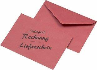 Image du produit Mailmedia Enveloppe C6 "Bon de livraison/facture", rouge (114 x 162 mm, 1 x)