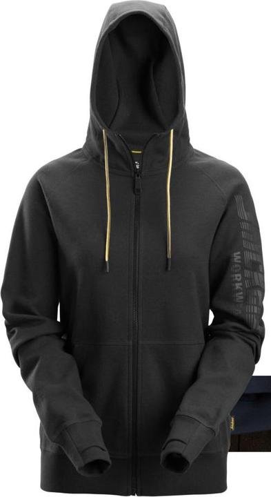 Snickers Workwear 28772800004 Logo Full-Zip Hoodie für Frauen Hellgrau S (XS, S, M, L, XL, XXL)