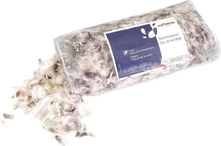 Image du produit softsleep Recharge de matériel de remplissage plumes de canard grises