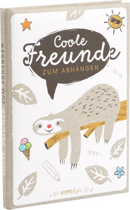Actual product image Goldbuch Friends book Happylife Sloth (A5, Lined, Hardcover)
