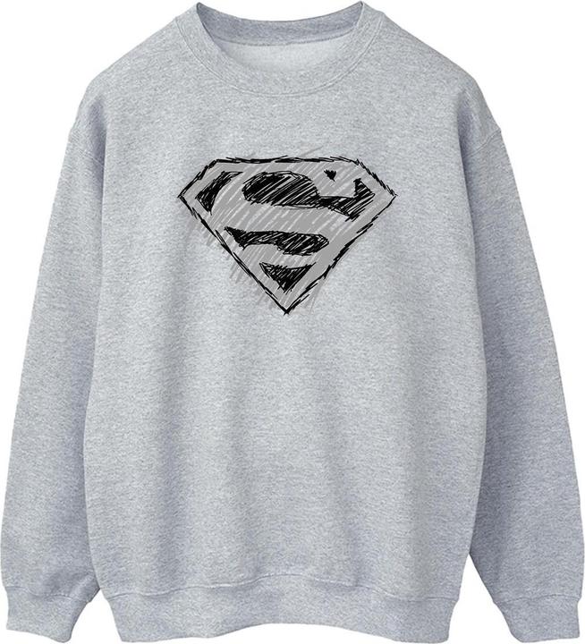 Actual product image Mens Superman Logo Sketch Sweatshirt (XL)