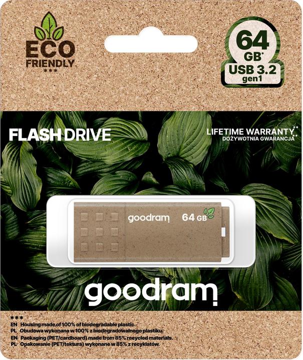 Actual product image Goodram UME3 USB 3.0 64GB Eco Friendly (64 GB, USB-A, USB 3.0)
