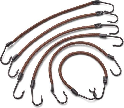 Immagine prodotto Trisa Elastici a treccia con gancio 12cm marrone 6 pezzi. (Elastico per capelli)