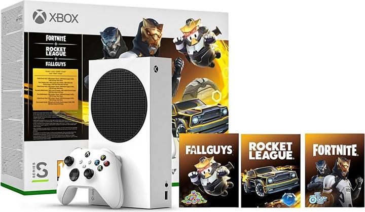 Actual product image Microsoft Xbox Series S with free content + digital currency for Fortnite, Rocket League and Fall Guys