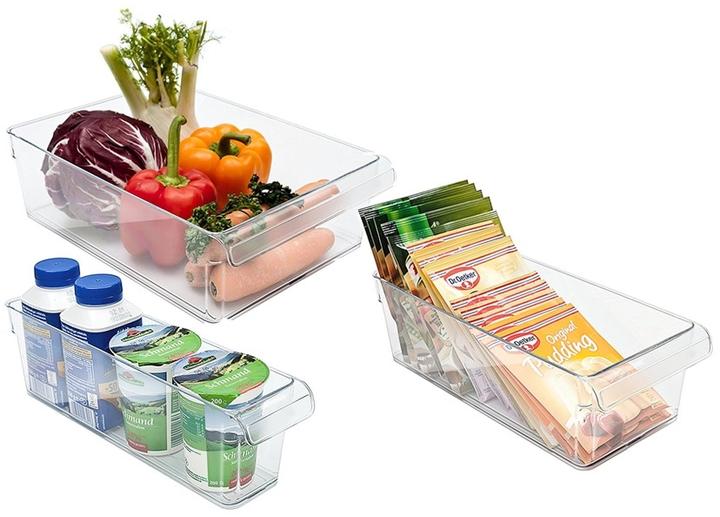 Actual product image Rotho LOFT Fridge Organizer Set of 3