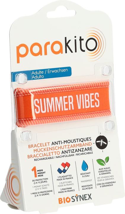 Para‘Kito Armband Erwachsene Good Vibes orange (Neopren)