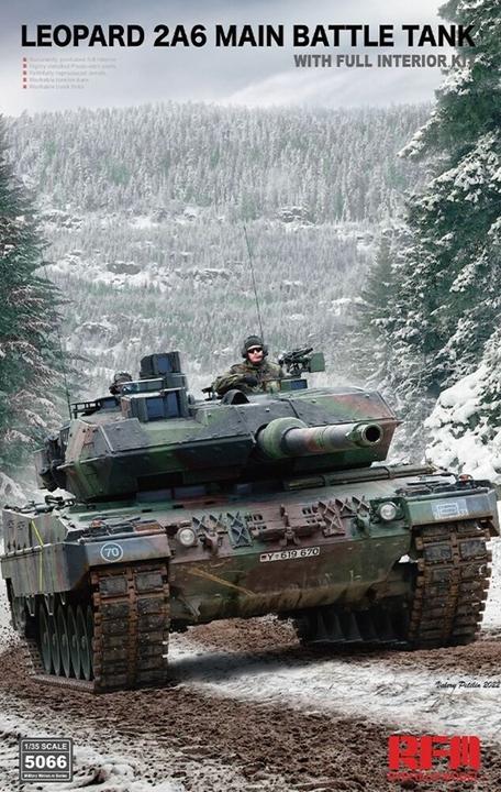 Image du produit Rye Field Model Leopard 2A6 Main Battle Tank with FULL INTERIOR