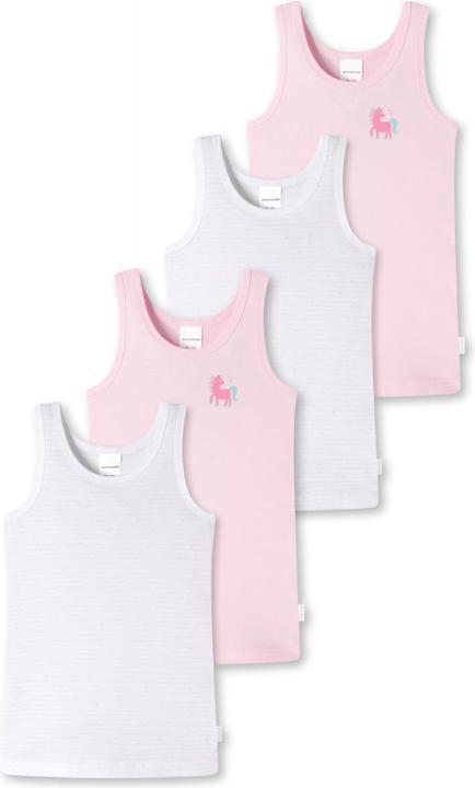 Produktbild Schiesser 4er Pack Kids Girls Feinripp Organic Cotton Unterhemd (140)