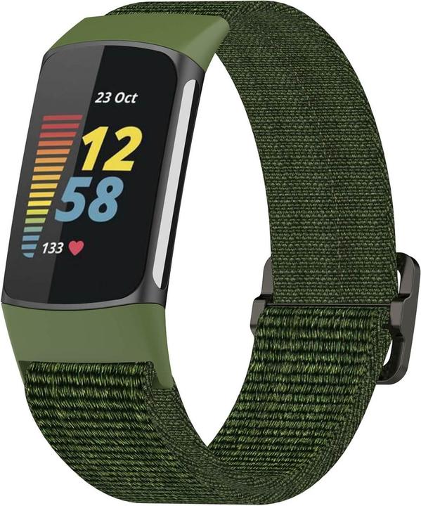Image du produit Cover-Discount Fitbit Charge 6 - Bracelet de remplacement en tissu nylon (Nylon)