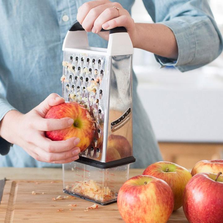 Actual product image OXO 4-sided grater with collection container
