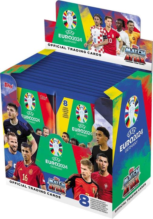 Immagine prodotto Topps Display Euro 2024 (Tedesco, Inglese, Francese, Italiano, Svizzero-tedesco, Display del booster)