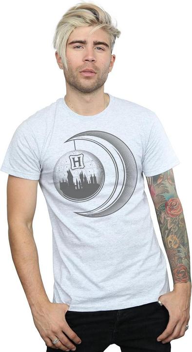 Actual product image Mens Hogwarts Moon T-Shirt (S)