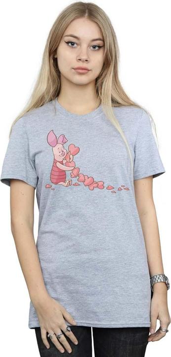 Immagine prodotto Disney Winnie The Pooh Piglet Chain Of Hearts Maglietta Ampia Donna (5XL)