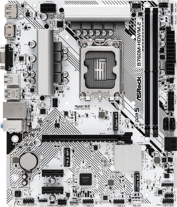 Produktbild AsRock B760M-HDV/M.2 D4 (LGA 1700, Intel B760, mATX)