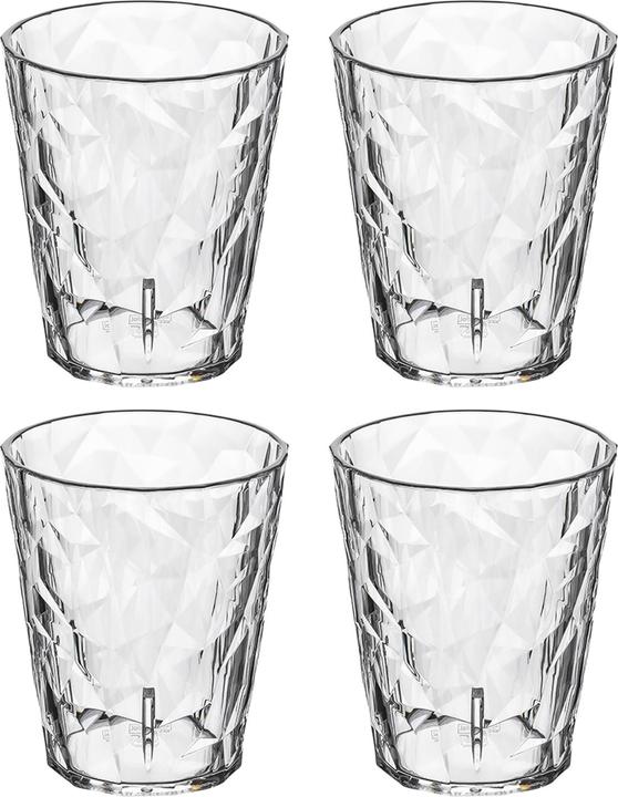Actual product image Koziol Drinking Glass 250 ml Set of 4 CLUB No. 1 (0.25 l, 4 x)