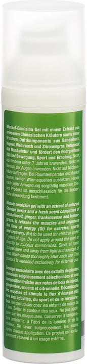 Nährwerte und Zutaten Lian Chinese Herbal Emulsion Gel Relax (1 x, 75 ml, 125 g)