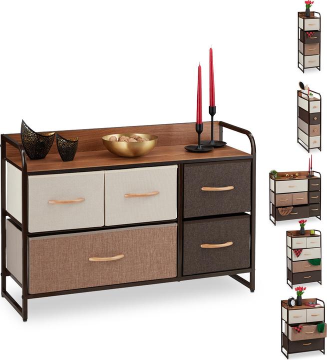 Immagine prodotto Relaxdays Schubladenschrank (87,5 x 31,5 x 58 cm)