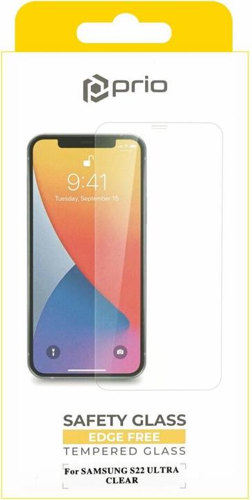 Actual product image prio Protective glass film for Samsung S22 Ultra clear (1 Piece, Samsung Galaxy S21)