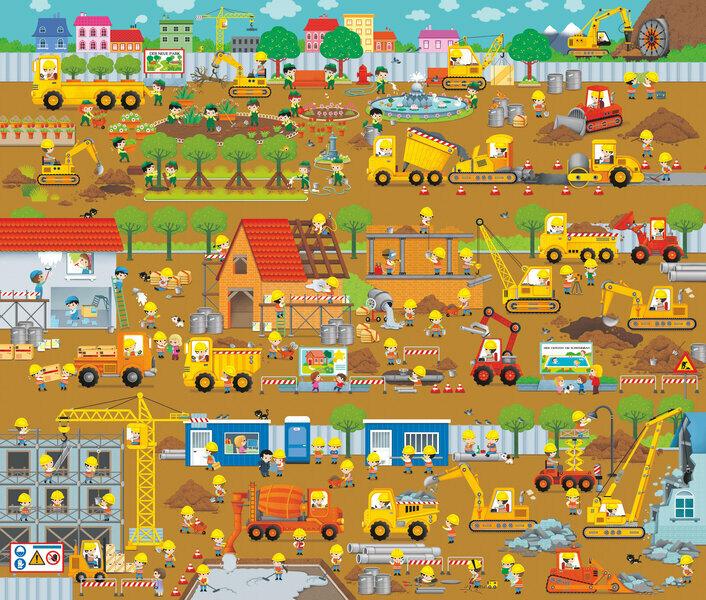 Actual product image My play and colouring book: Building site (German)