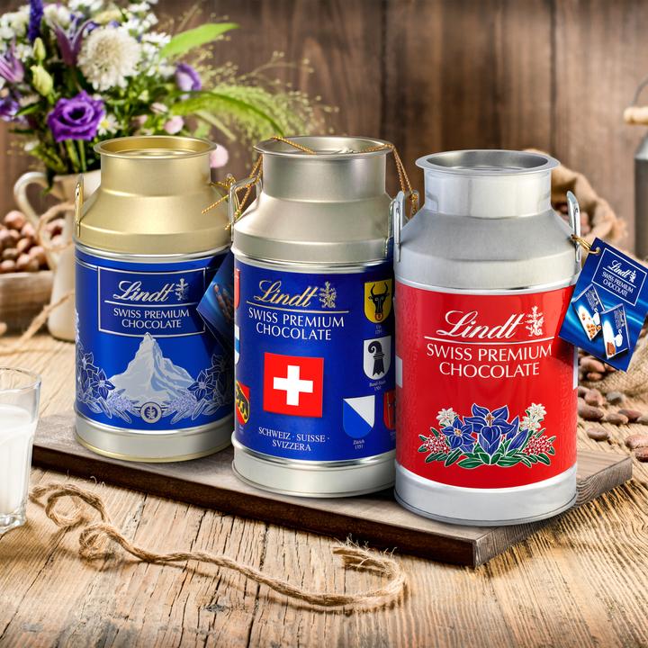 Immagine prodotto Lindt Souvenir Napolitains Brocca di latte assortita Edizione Svizzera (350 g)