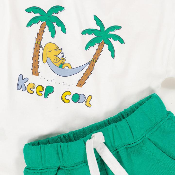 Actual product image La Redoute Collections T-shirt and shorts set (86)