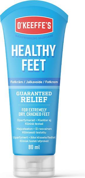 Actual product image O'Keeffe's Healthy Feet - Foot Cream - Tube - 85 g. (Foot deodorant & powder)