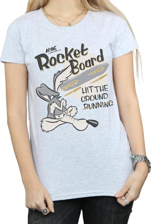 Immagine prodotto Looney Tunes Wile E Coyote Rocket Board Maglietta Donna (XL)